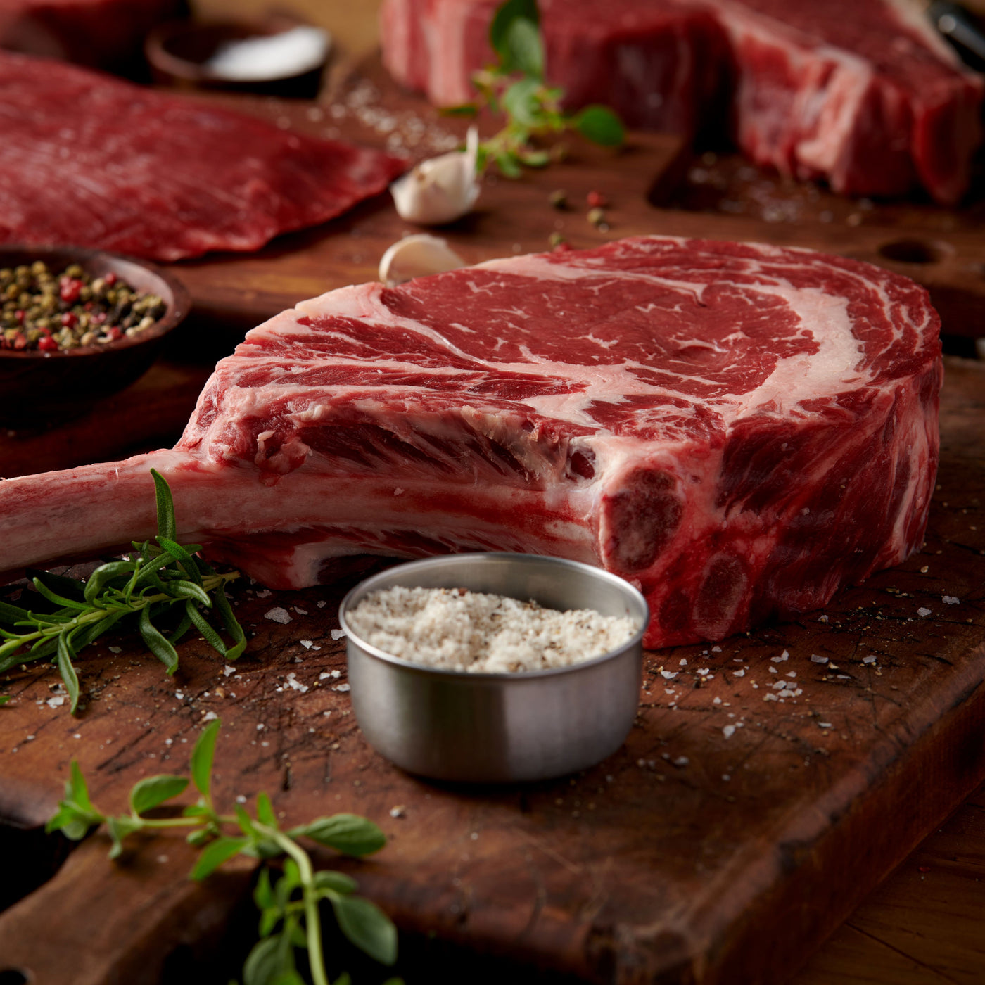 Bone-In Tomahawk Steak from 44 Farms - Texas Angus Tomahawk Ribeye