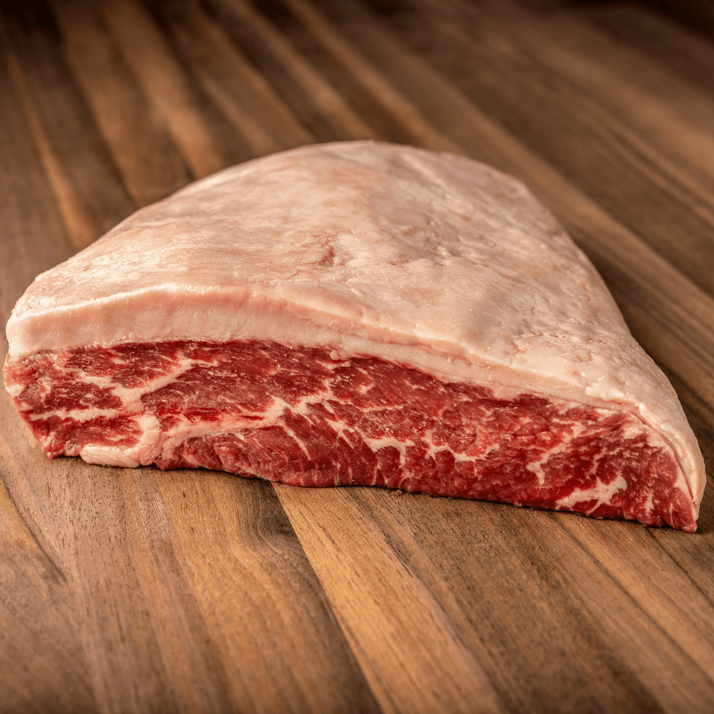 USDA Choice Black Angus Picanha steak with fat cap